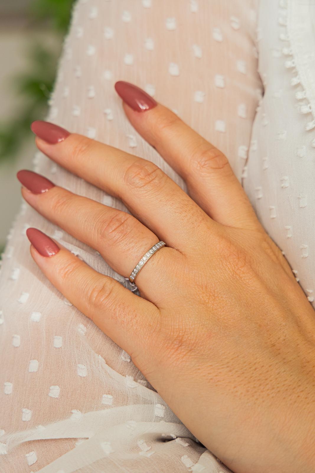 Mauboussin lovissime demi alliance or blanc diamants éclatants Occasion Rivluxe