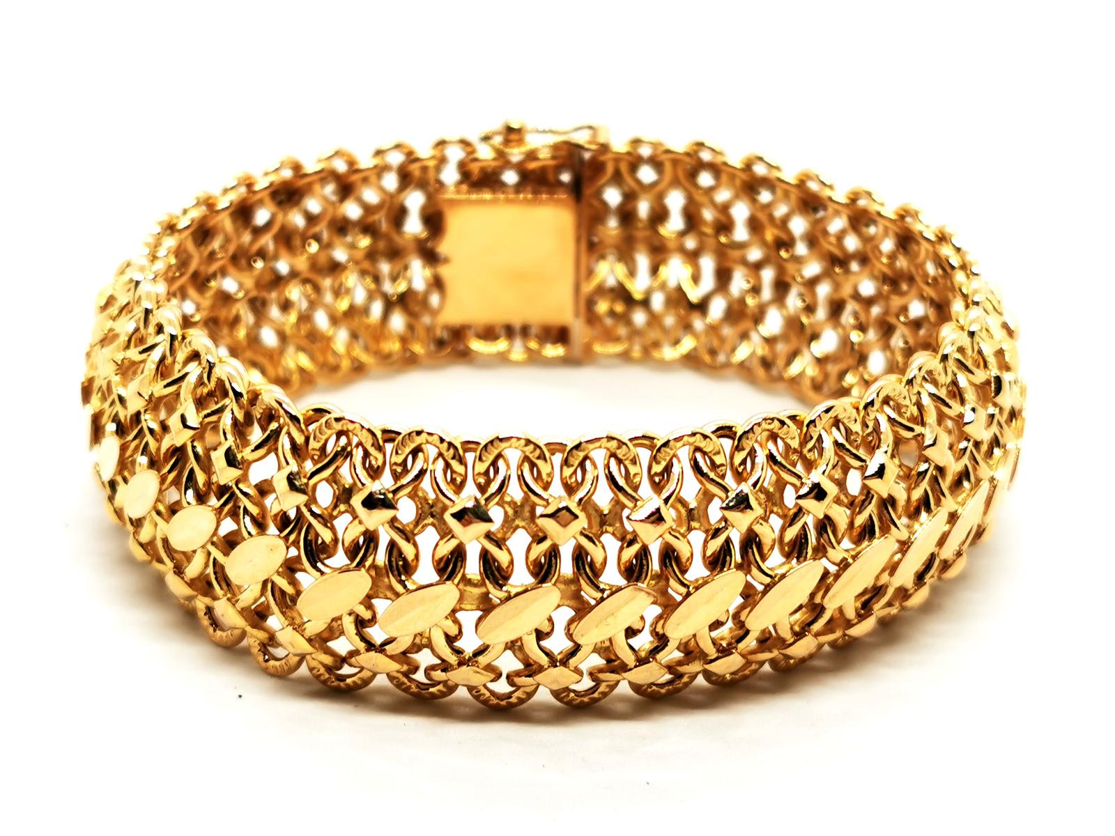 Bijou Bracelet En Or Bracelet Or Jaune Bijoux De Luxe Seconde Main