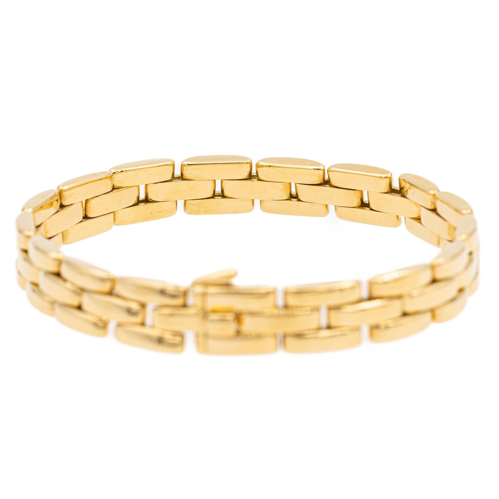 Or Jaune Gourmette Homme Cartier Bijoux Cartier Femme Bracelet