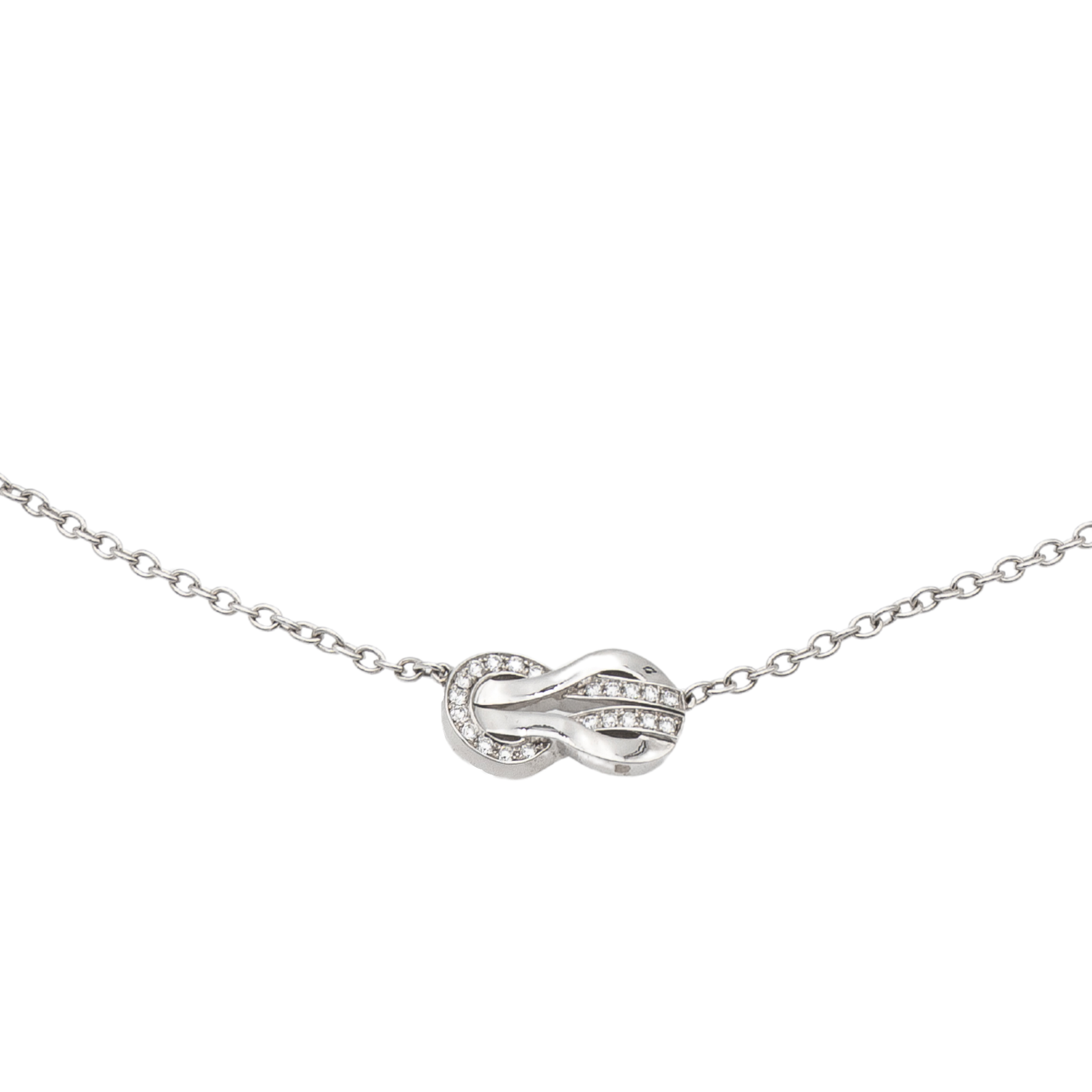 Fred Collier Fred Collier Pendentif Chance infinie Or blanc Diamant - Occasion - Rivluxe
