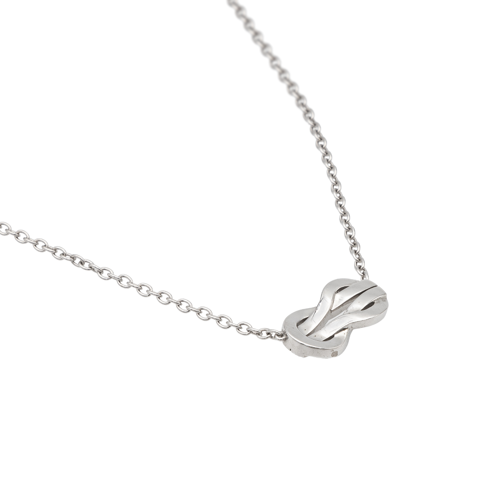 Fred Collier Pendentif Chance infinie Or blanc Diamant Occasion Rivluxe