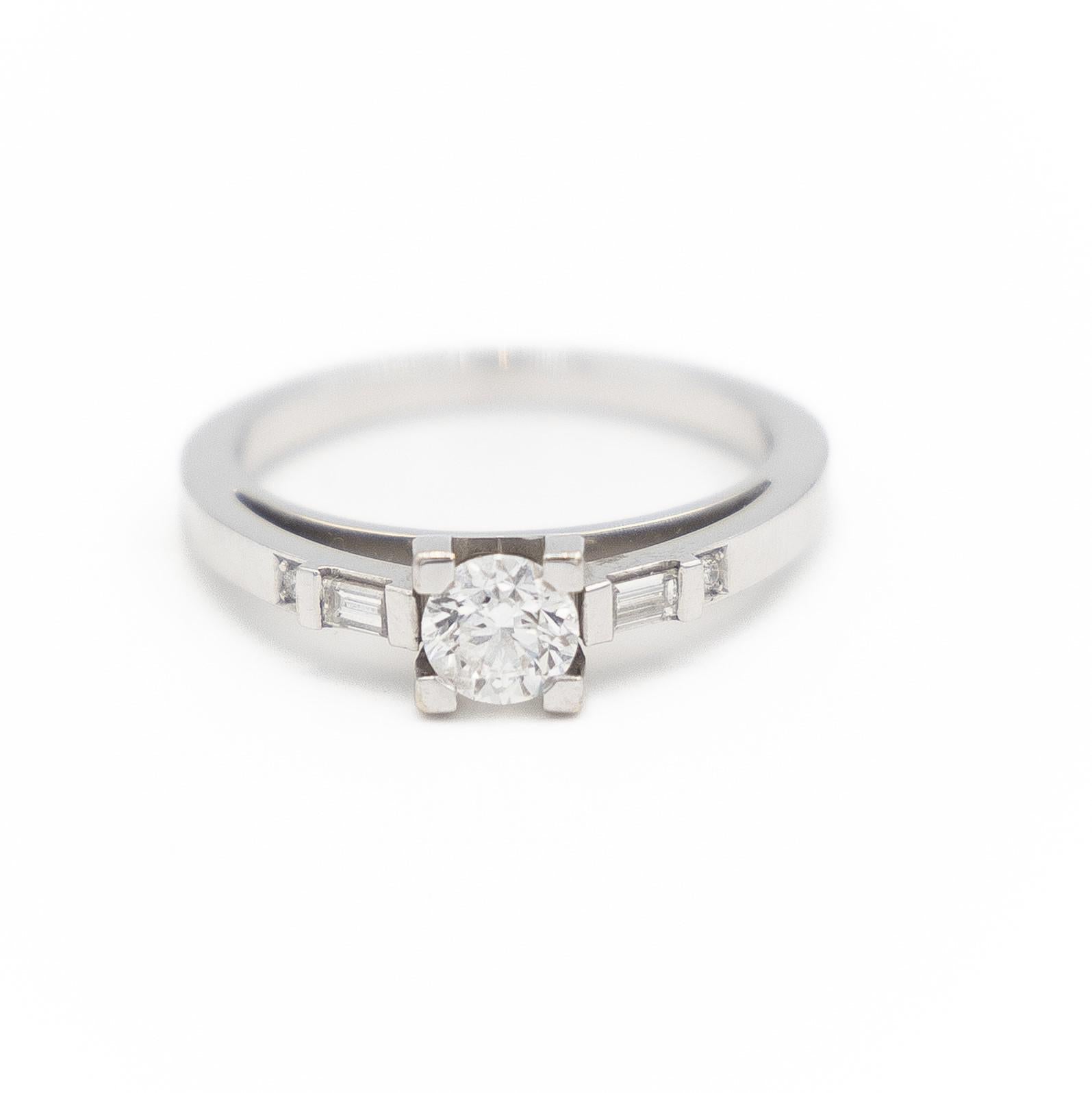 Mauboussin Bague Solitaire Courtisane Or blanc Diamant Occasion