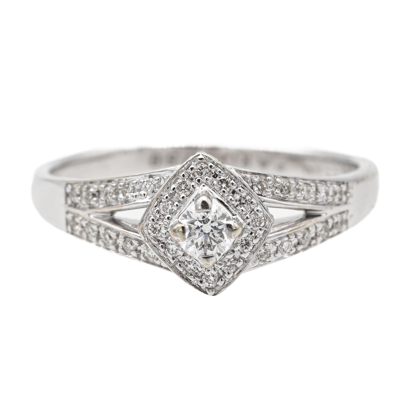 Bague mauboussin diamants or blanc 18 carats rivluxe Occasion