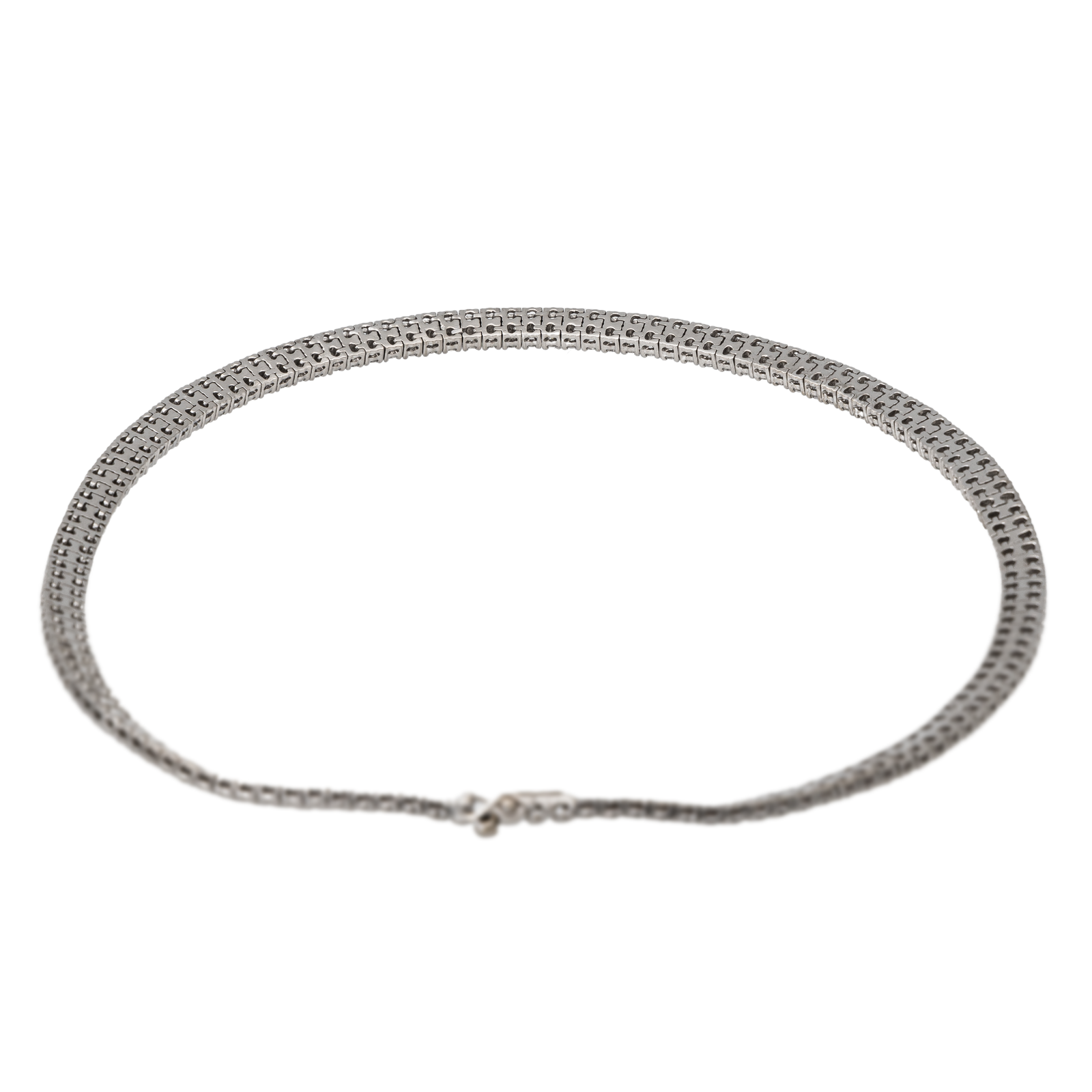 Collier Rivière Or blanc Diamant Bijoux Seconde main, Occasion Rivluxe