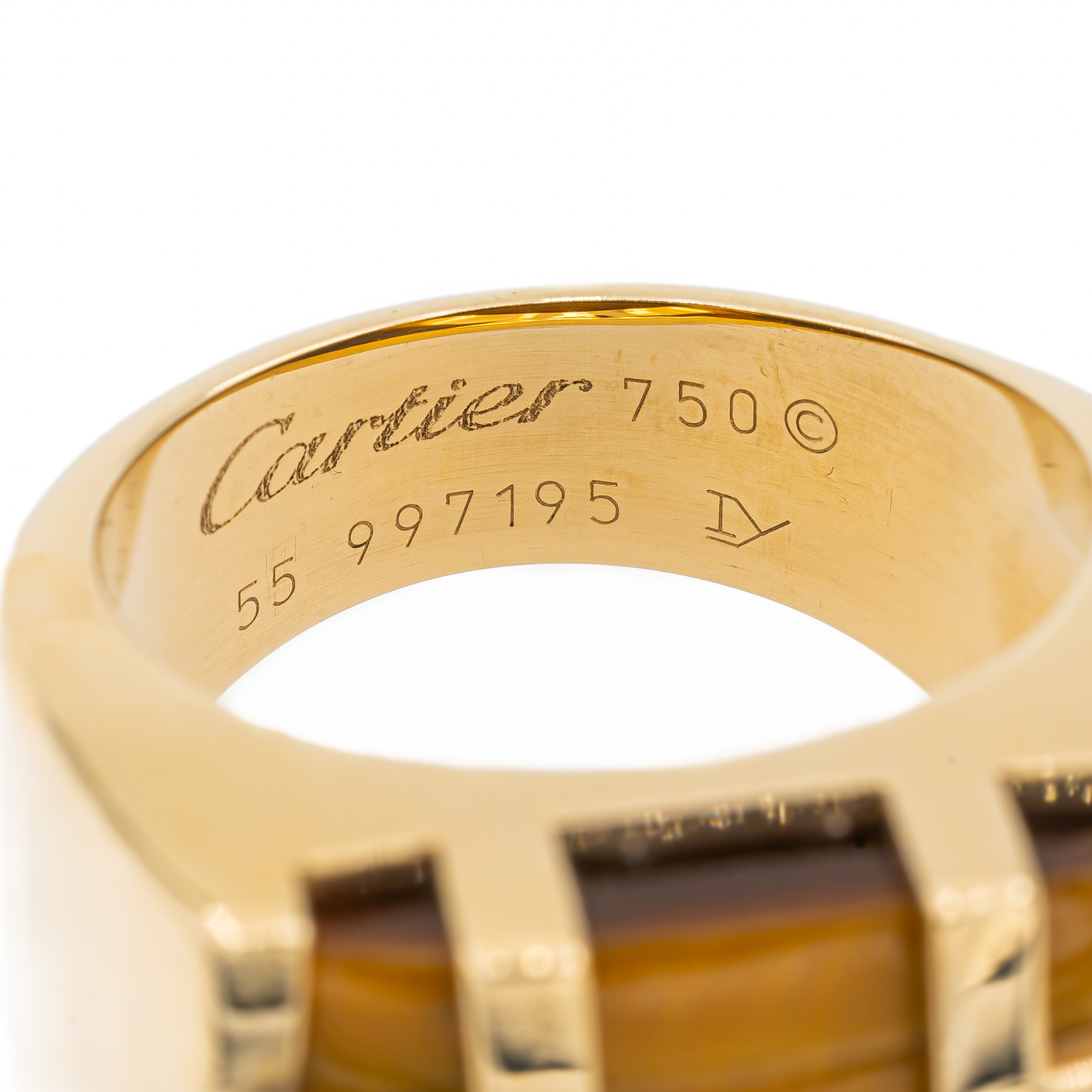 Cartier Bague Chevaliere Yjing Or jaune il de tigre