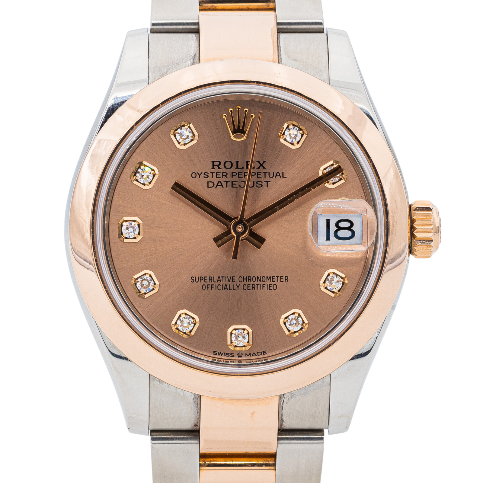 Montre rolex datejust 278241, or rose/acier, fullset rivluxe