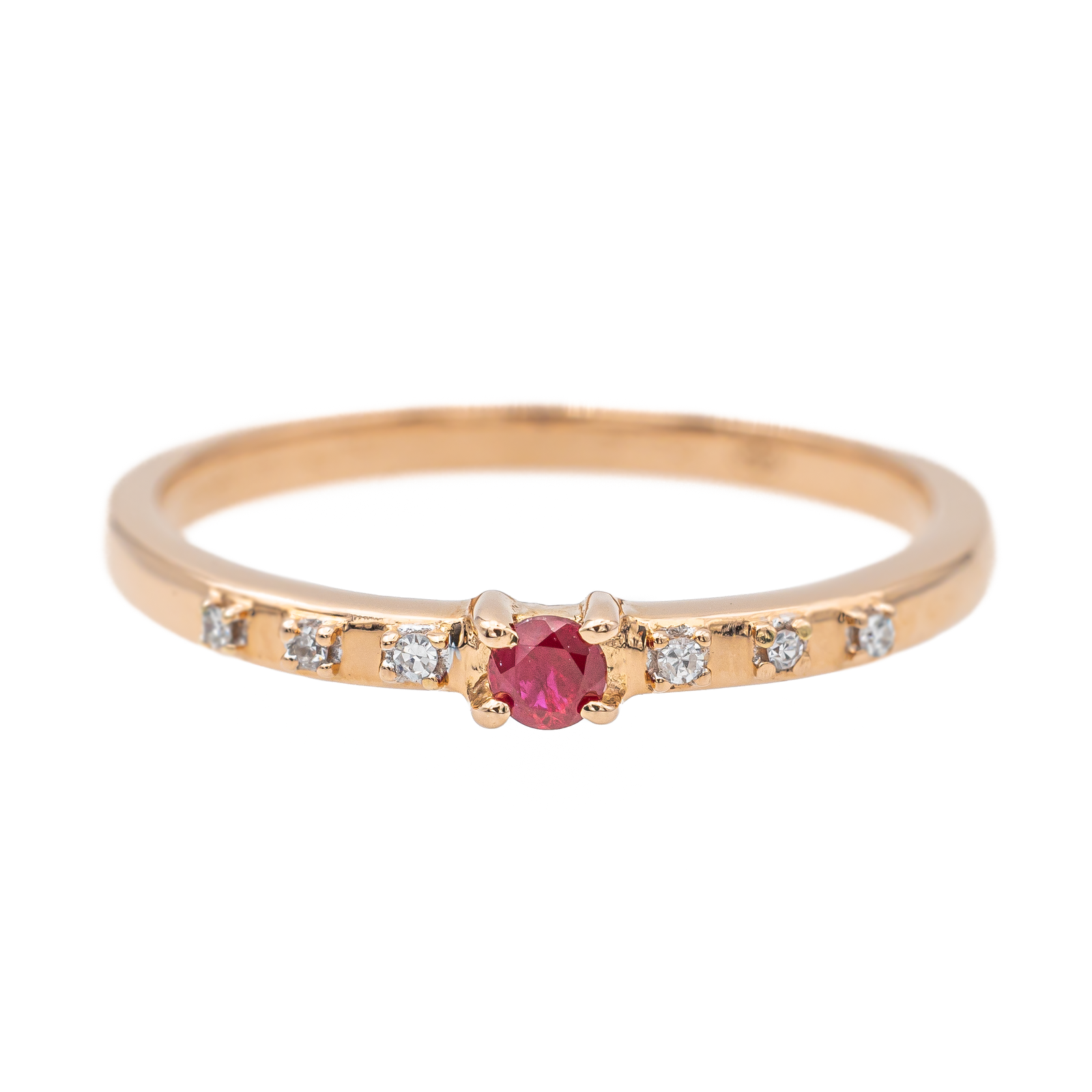 Bague Mauboussin or rose 18K Capsule d'émotion sertie rubis
