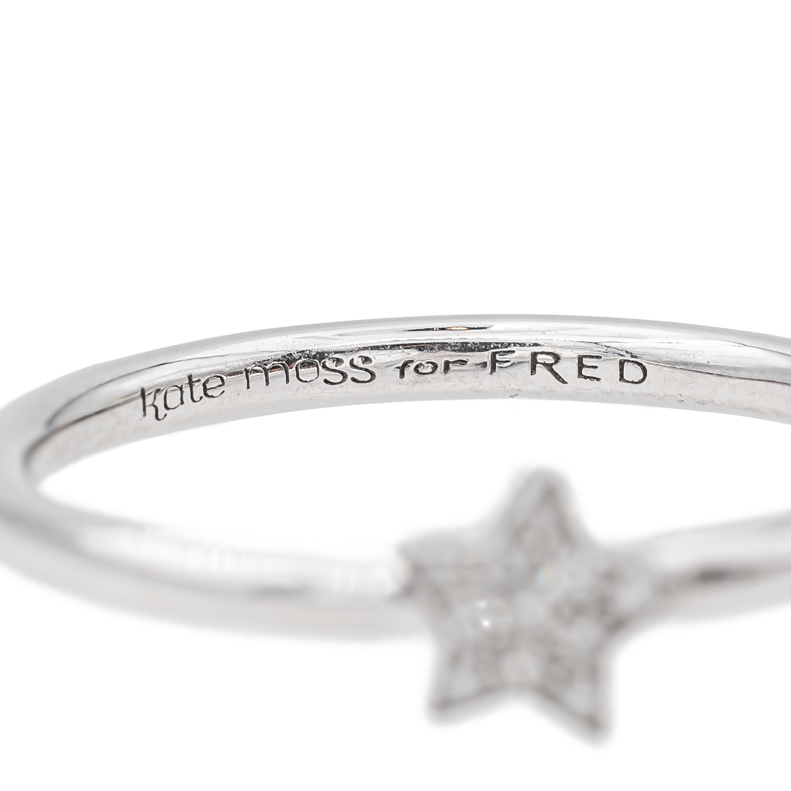 Fred Bague Kate Moss For Fred Or blanc Diamant Seconde main