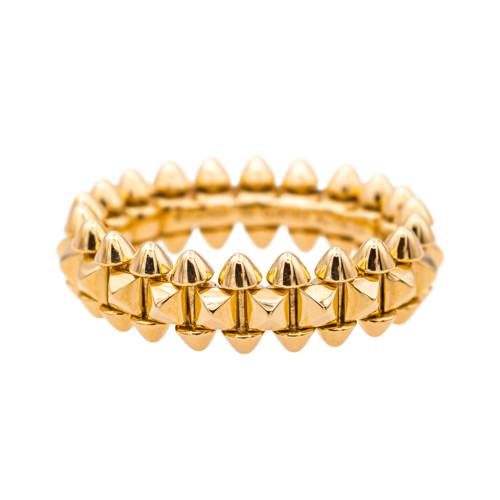 Bague Cartier en or rose 18 carats, petit modèle Clash, en taille 52 Rivluxe