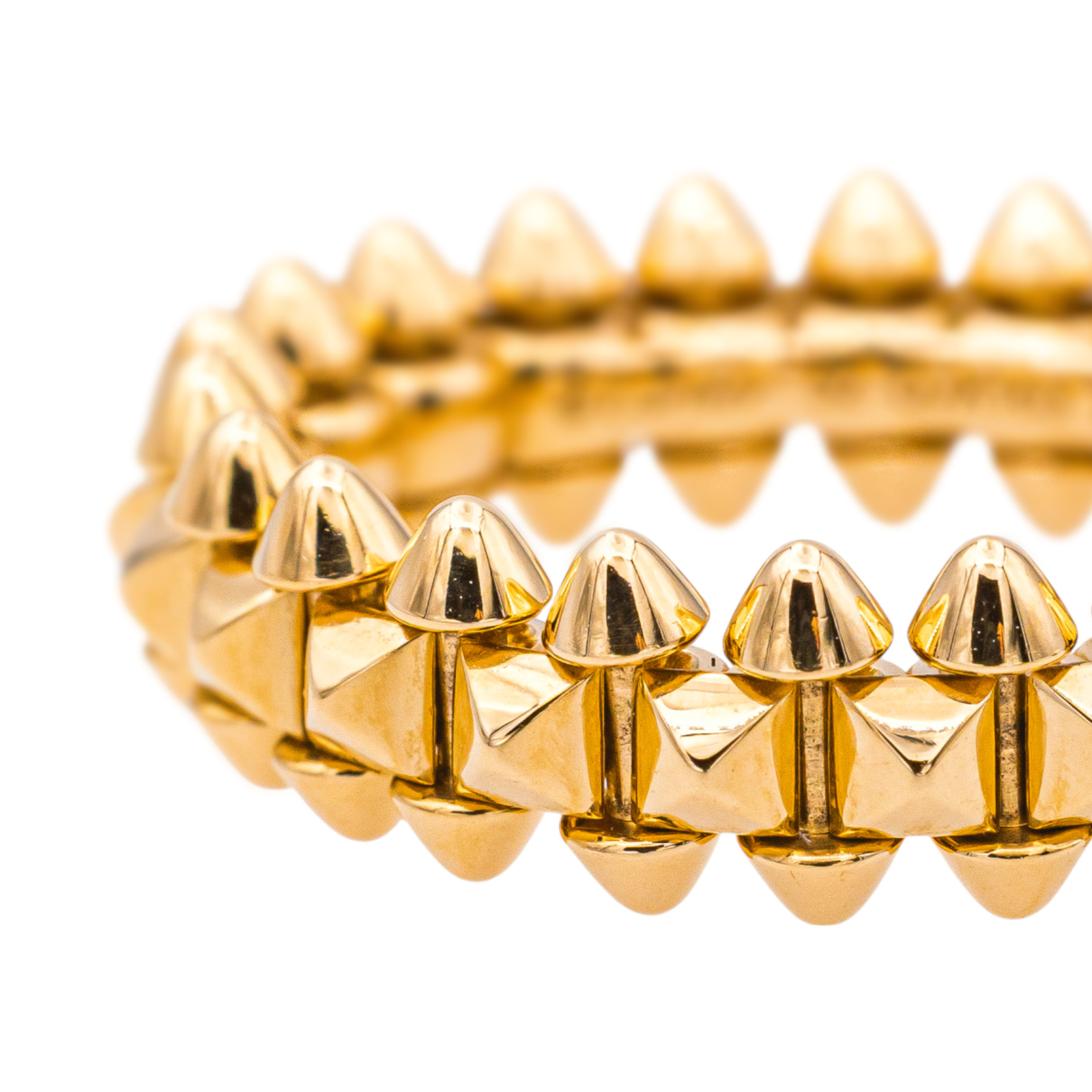 Bague Cartier en or rose 18 carats, petit modèle Clash, en taille 52 Rivluxe