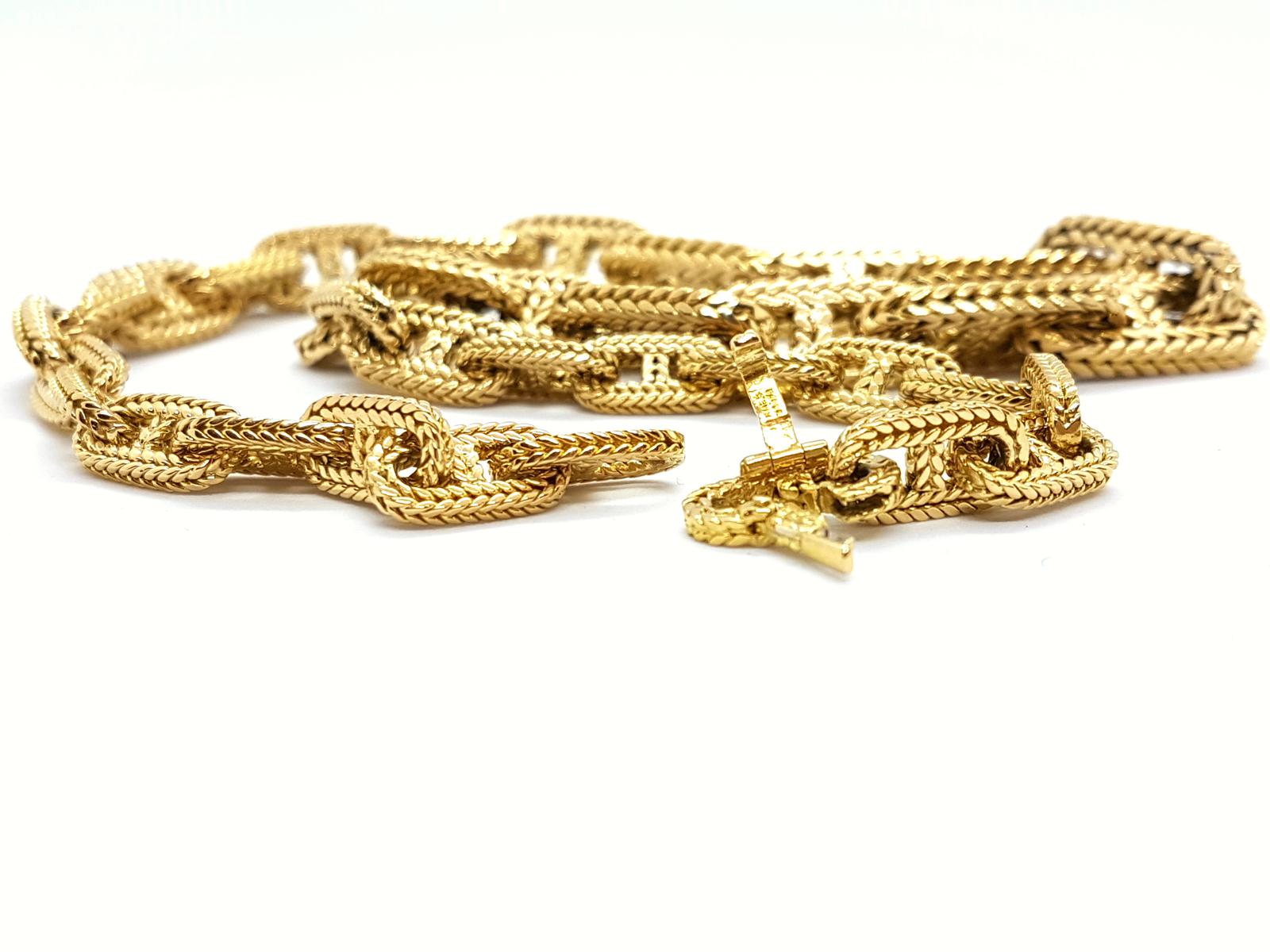 Collier hermes or sale jaune