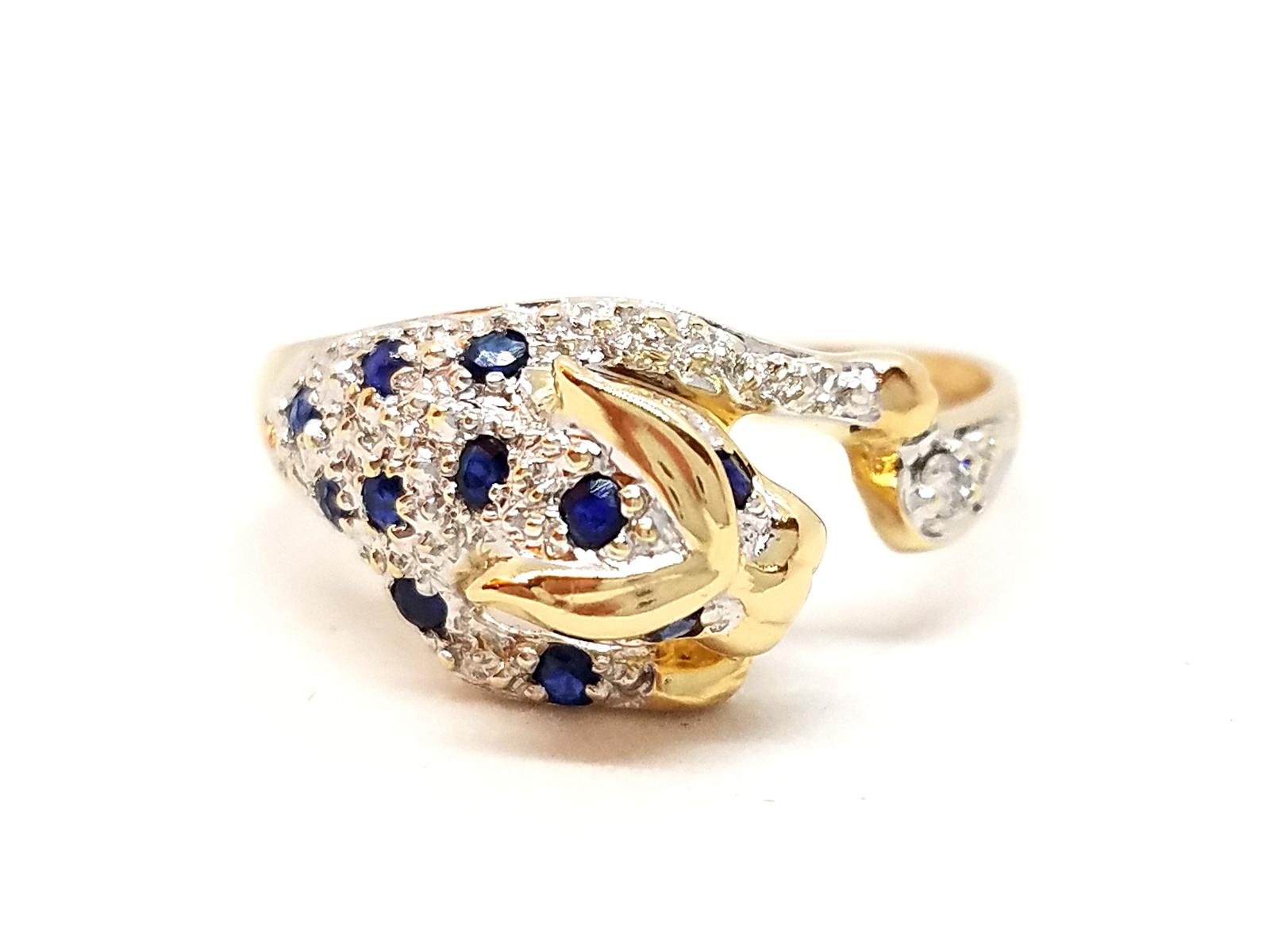 Bague Panthère Or jaune Diamant Rivluxe