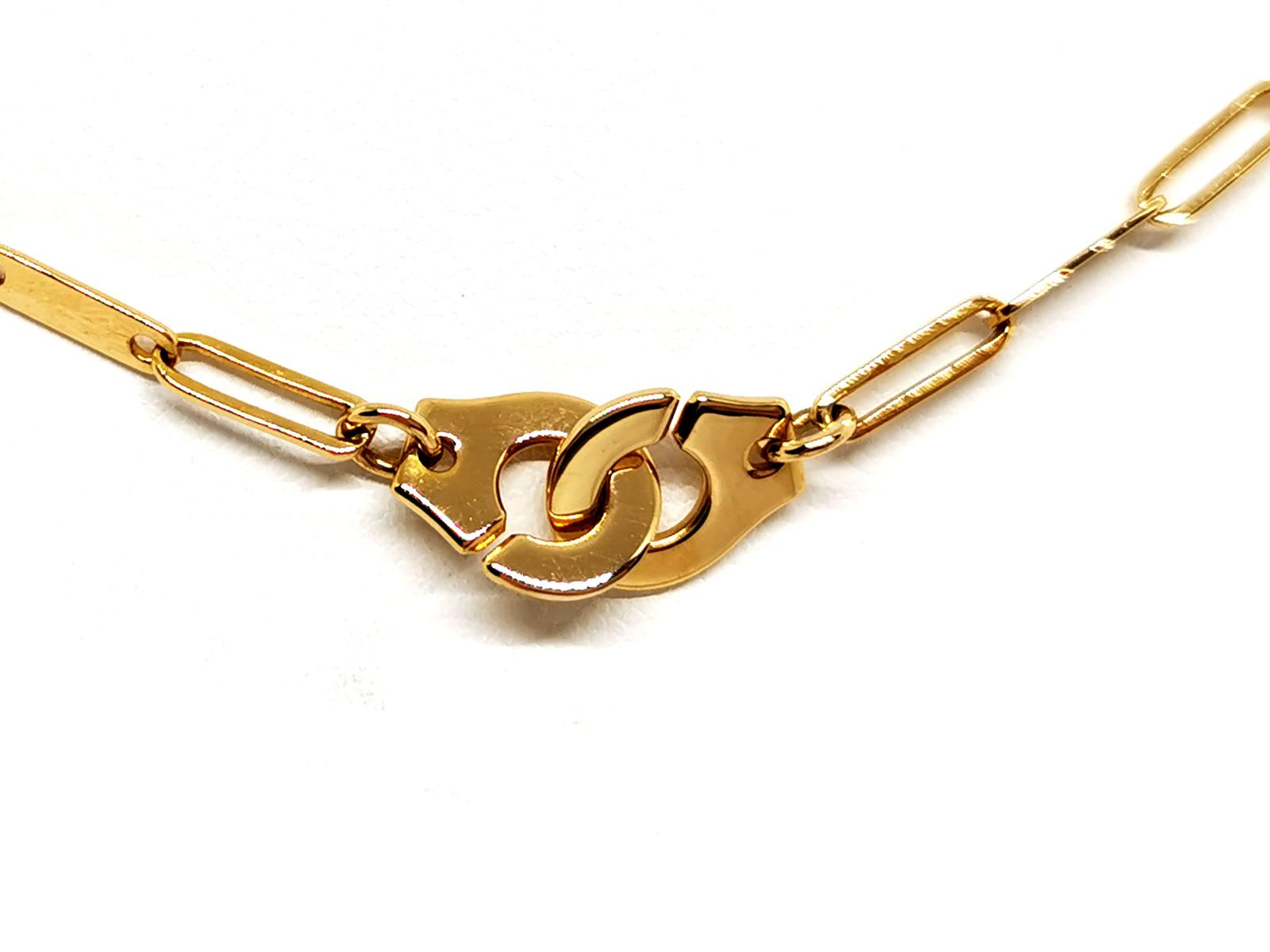 Dinh Van Choker Necklace Menottes Yellow gold Rivluxe