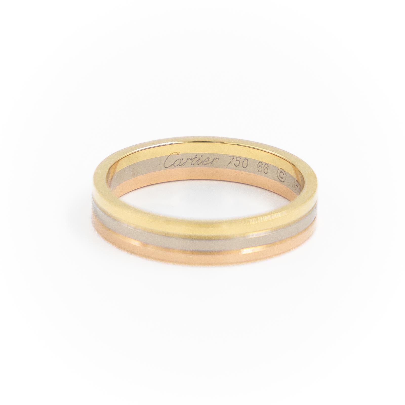 Cartier Bague Alliance Trinity Or jaune Or rose Or blanc
