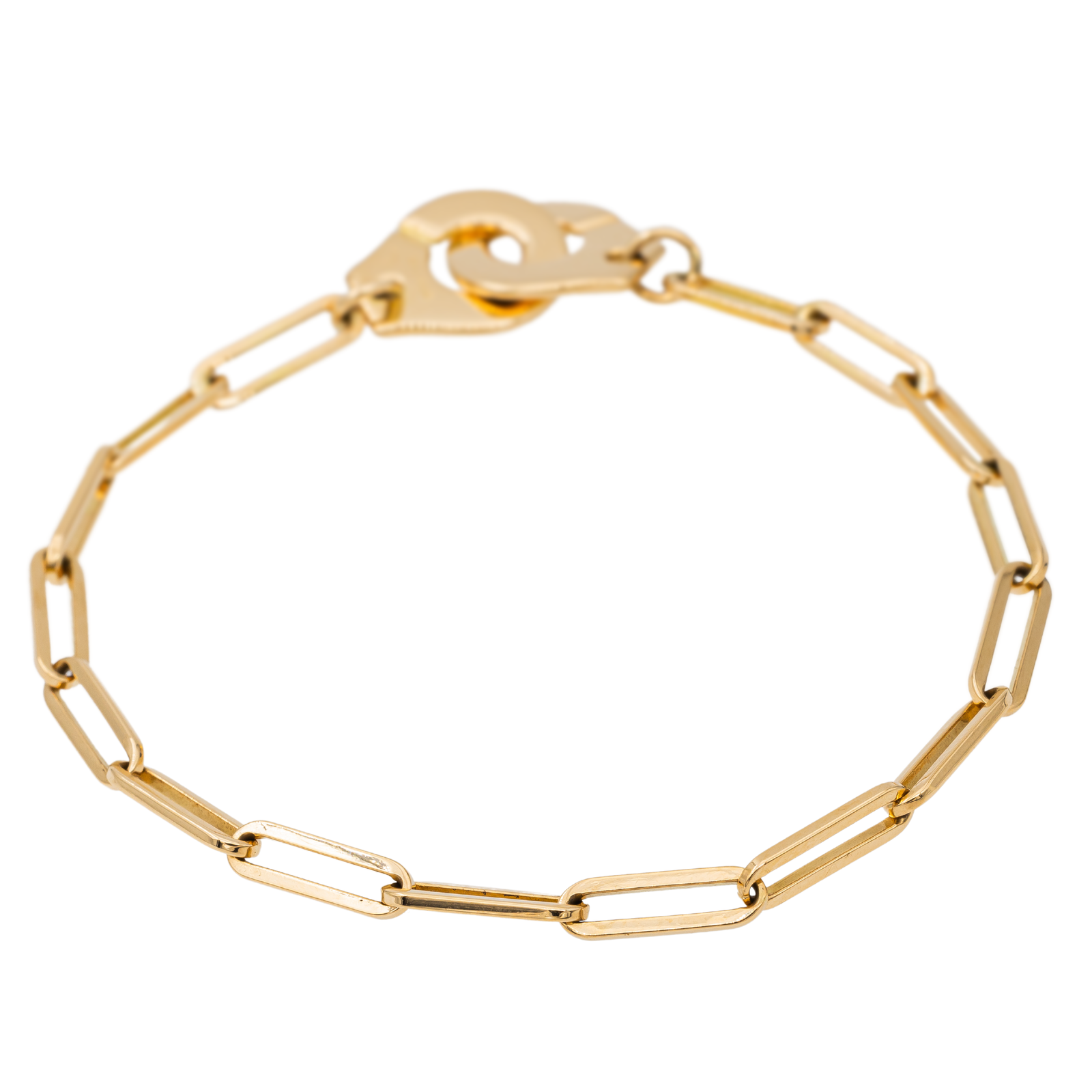 bracelet-menottes-enfant-grain-de-cafe-or-18k-ocassion