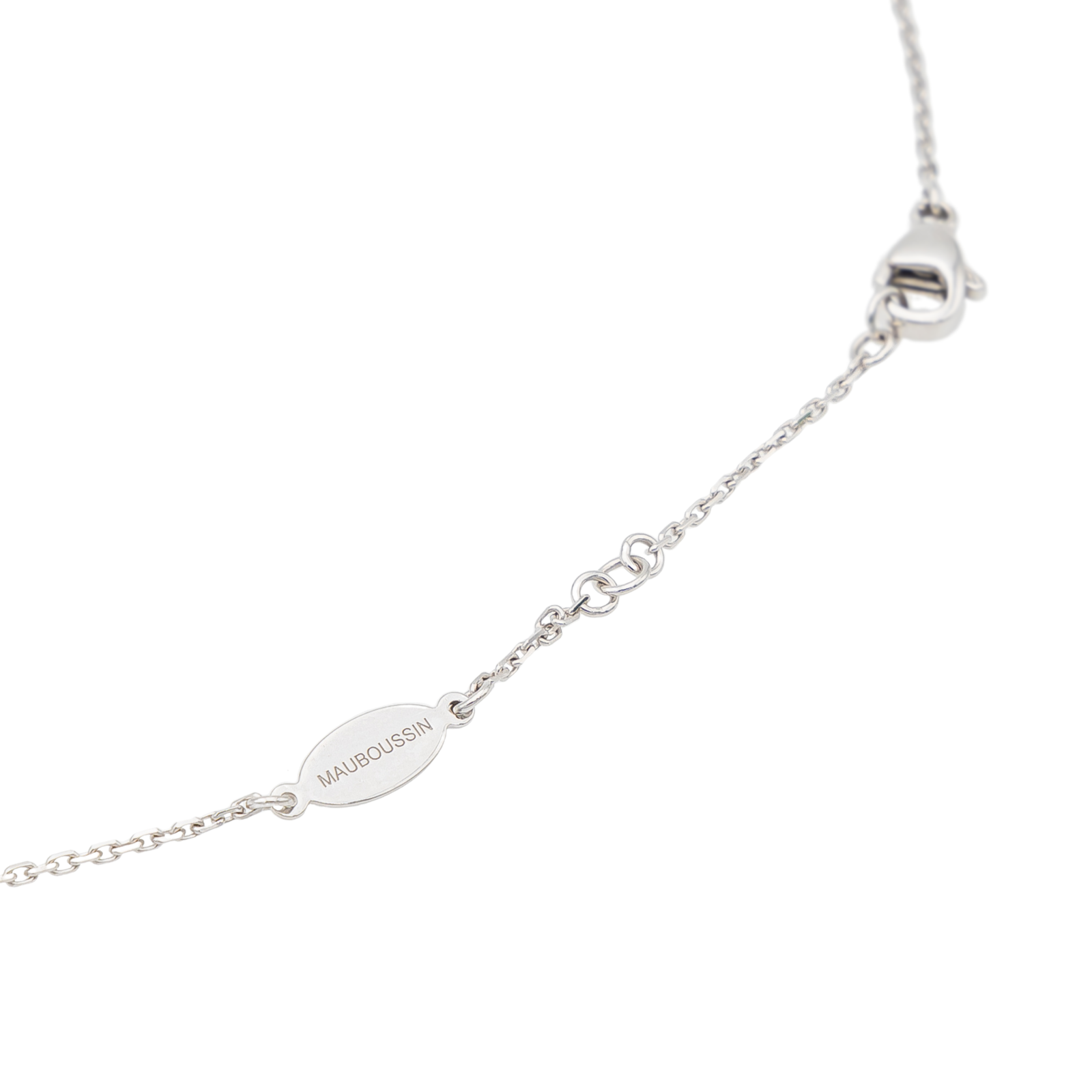 Mauboussin Collier Trefle de Toi Or blanc Nacre Diamant