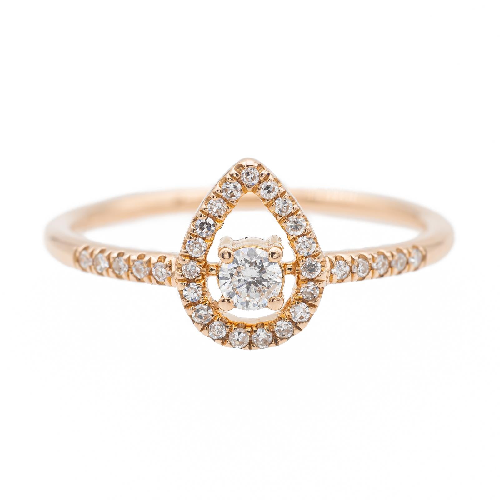 Bague Didier Guerin diamants or rose 18 carats d'occasion Rivluxe Rivluxe