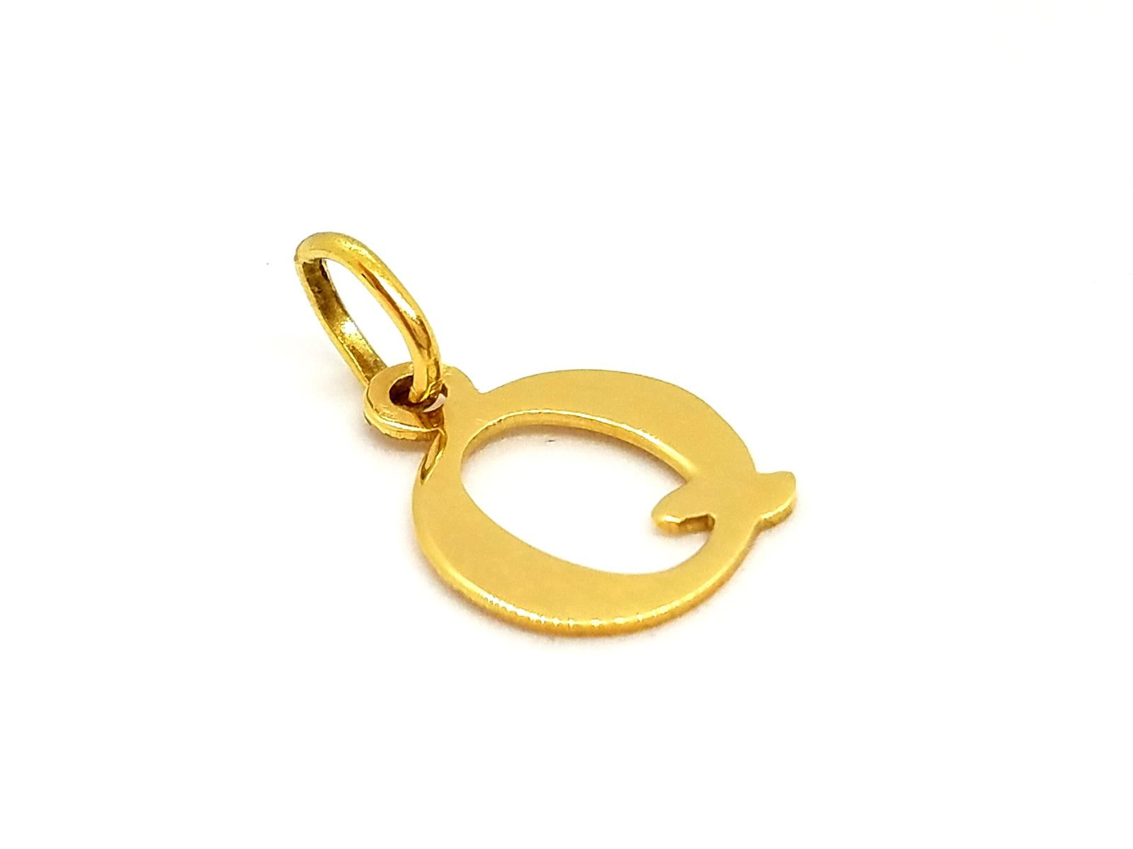 Pendentif Lettre Or jaune Rivluxe